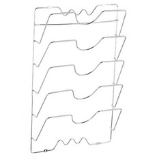 Velbon 壁掛式鍋蓋架 5格, 銀, 1個