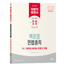 2026 박문각 행정사 1차 백운정 민법총칙 합격이 보이는 조문&기출