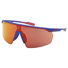 adidas 愛迪達 運動護目鏡 太陽眼鏡 SP0075-91L, 1個, 霧藍色(鏡框), Roviex(鏡片)