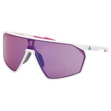 adidas 愛迪達 運動護目鏡 太陽眼鏡 SP0073-21X, 1個, 白色(鏡框), 藍色(鏡片)