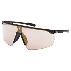 adidas 愛迪達 運動護目太陽眼鏡 SP0075-02G, 1個, 霧黑色(鏡框), 棕色(鏡片)