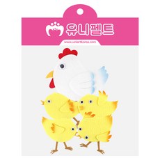 Uniart 不織布小雞套組 新款, 1套, 混色