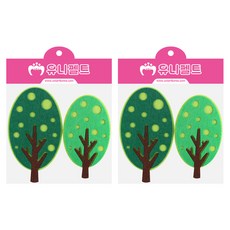 Uniart 毛氈四季樹 新款, 2個, 混合顏色