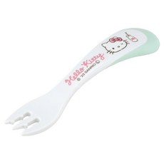 SKATER KITTY 嬰兒叉, 1個, 叉子, 白色 + 淺綠色