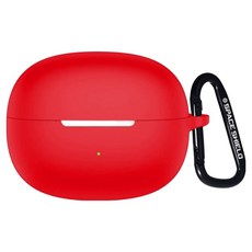 SPACE SHIELD Shokz OpenDot One E310 相容基本款矽膠鑰匙圈保護殼, 紅色, 1個, 單一商品