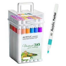 다다 수성 드로잉 아크릴 마카펜, 1개, 36색
