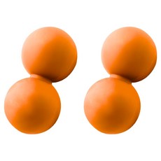 HOME GYM CLUB 居家健身 矽膠筋膜球 雙球2件組, 1套, 橘色