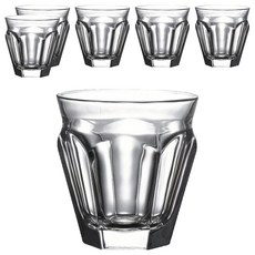 키친초이스 벨르디자인 디어 카페 유리컵 300ml, 투명, 6개