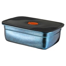 半島良品 純鈦餐盒保鮮盒 16.3 x 11.5 x 6.2cm 海洋藍 1000ml, 1組, 1個容器 + 1個蓋子