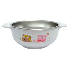 LE BARN 棉花熊防滑不鏽鋼大碗 150 x 111 x 53 mm, 1個, 混合顏色
