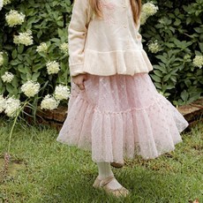 Ellalouise 女童款Abecqtoua Ella Flange網紗裙