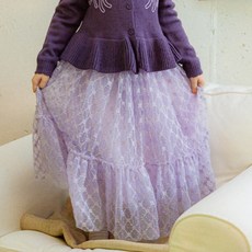 Ellalouise 女童款Abecqtoua Ella Flange網紗裙