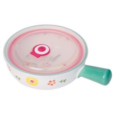 inbloom 春季陶瓷手柄碗 + 蓋子套組, 1套, 薄荷綠