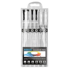 MOLOTOW AQUA Squeeze Pen Basic Set 2 水筆套組2 727111 6個, 1套, 1mm + 2mm + 3mm + 4mm + 7mm + 10mm