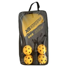 B VID 入門用匹克球球拍2入 + 球4入組, 1套, 橘色