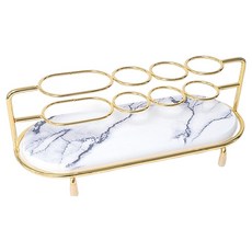 Winprice 珪藻土底座牙膏牙刷架, 1個, 大理石金色