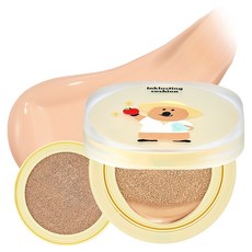 THE FACE SHOP 菲詩小舖 INK持久氣墊超薄新12g+替換芯12g組, 1套, V203 自然米色