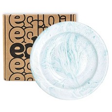 eding Marble Way 琺瑯義大利麵碗盤, 1個, Blue Way
