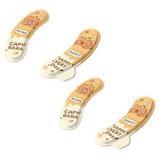 블럭마트 욕실 손잡이있는 EVA 사계절 변기시트, 옐로우, 2개