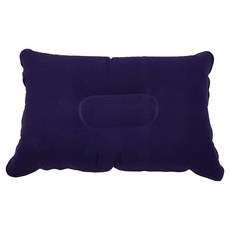 DIBOTE 迪伯特 植絨布充氣枕 W3071, 深藍色