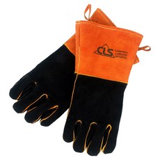 SELPA BBQ GLOVES 安全隔熱皮革手套, 黑色, 1套