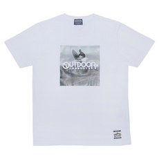 OUTDOOR PRODUCTS 衝浪印刷T恤 ODC523SEWTL, 白色