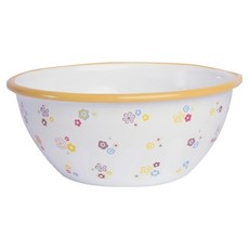 FUJIHORO 鳴海松葉牡丹 琺瑯調理碗, 1個, 單品