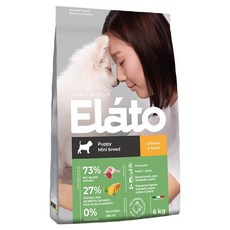 Elato 杜莎 幼犬用 天然無穀系列 成長配方乾糧 ED1, 1包, 6000g, 鮮雞佐鴨