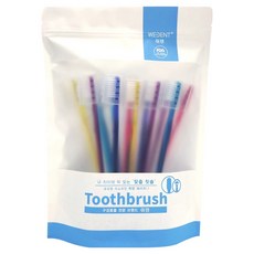 WEDENT 威登 月度包裝 舌苔清潔兩用牙刷 全細軟毛 SSS, 1個, 12入