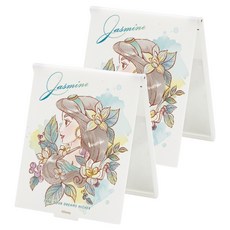 Disney 迪士尼 公主系列 折疊鏡 中 2個, 水彩茉莉