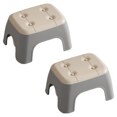 PEONIST 豪華防滑浴室椅 2入, 灰色