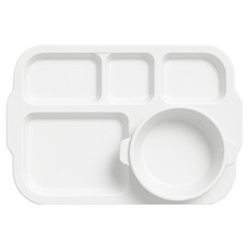 On the Kitchen 幼兒用韓國產美耐皿餐盤組, 1套, 奶油白, 餐盤 + 碗