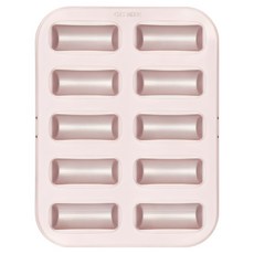 CHEFMADE 學廚 10連不粘雪茄費南雪蛋糕模 WK9839, 1個, 香檳金