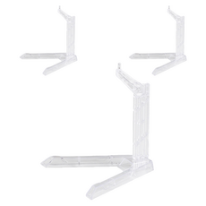 Herbzen 變形金剛展示架 鋼彈裝飾支架 V形底座, 3個, 透明