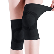 어픽 롱/숏 기장 편한 착용감 무릎보호대 슬림 블랙 2p, 1개