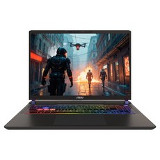 MSI 2025 벡터 A16 HX 라이젠9 라이젠 8000 시리즈 지포스 RTX 5070 Ti, 블랙, 1TB, 16GB, Free DOS, VECTOR A16 HX A8WHG-R9 QHD+ (030)