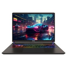 MSI 2025 벡터 A16 HX 라이젠7 라이젠 8000 시리즈 지포스 RTX 5070 Ti, 블랙, 512GB, 16GB, Free DOS, VECTOR A16 HX A8WHG-R7 QHD+ (009)