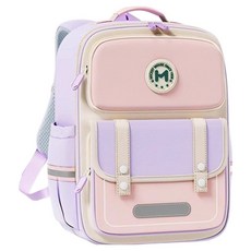 Disney 迪士尼 學院風素面搭色立體大容量小學生書包 1~6年級適用 平輸品