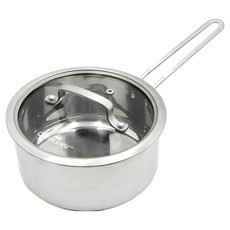 QUEEN SENSE 電磁爐不鏽鋼單柄鍋, 銀色, 1個, 18.5cm