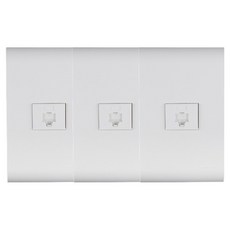 nano Odyssey 簡約 8P 網路嵌入式模組 白色, 3個