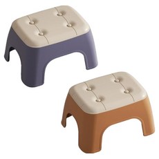 PEONIST 豪華防滑浴室椅2件組, 紫色, 棕色