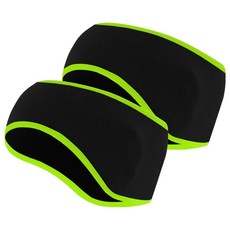 First Fit 運動耳罩, 2個, 黑色 + 霓虹綠