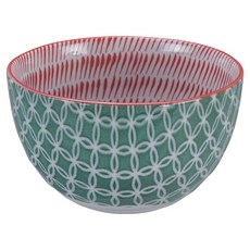 TOKYO DESIGN STUDIO 瓷製餐碗 14.5cm, 1個, 圈環綠