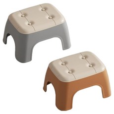 PEONIST 豪華防滑浴室椅2件組, 灰色, 棕色