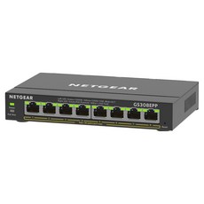 NETGEAR 8埠 Gigabit 123W PoE供電 簡易網管 金屬殼 網路交換器, 1個, GS308EPP