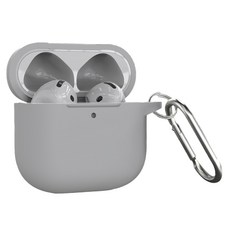 HIGHON AirPods Pro 3代矽膠保護殼, AirPods 矽膠保護殼, 淺灰色, 1個