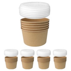 Bloom at home 牛皮紙炸雞 韓式炸雞塊容器 + 半透明蓋 1200號, 1入, 25個