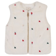 ETTOI Henie刺繡毛絨背心