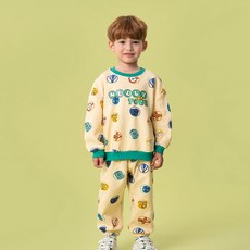 MellyCoco 兒童Let's Go Tour全版印花上下套裝