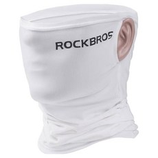 ROCKBROS 洛克兄弟 冰絲防曬圍脖套掛耳款 WB-003W, 1個, 白色